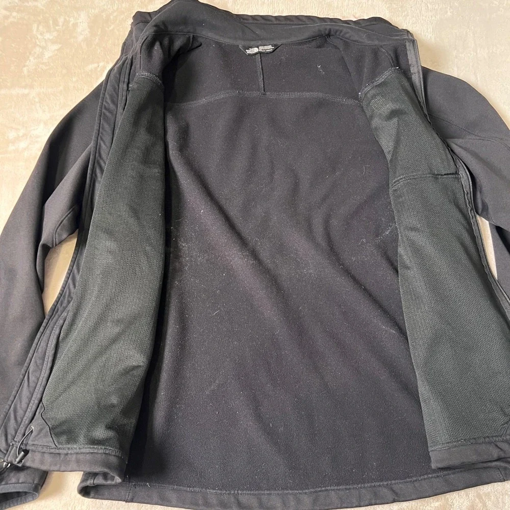The North Face Astro Ridge Softshell Jacket Mens Large Black Full Zip *read